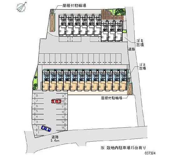 ★手数料０円★山口市桜畠３丁目 月極駐車場